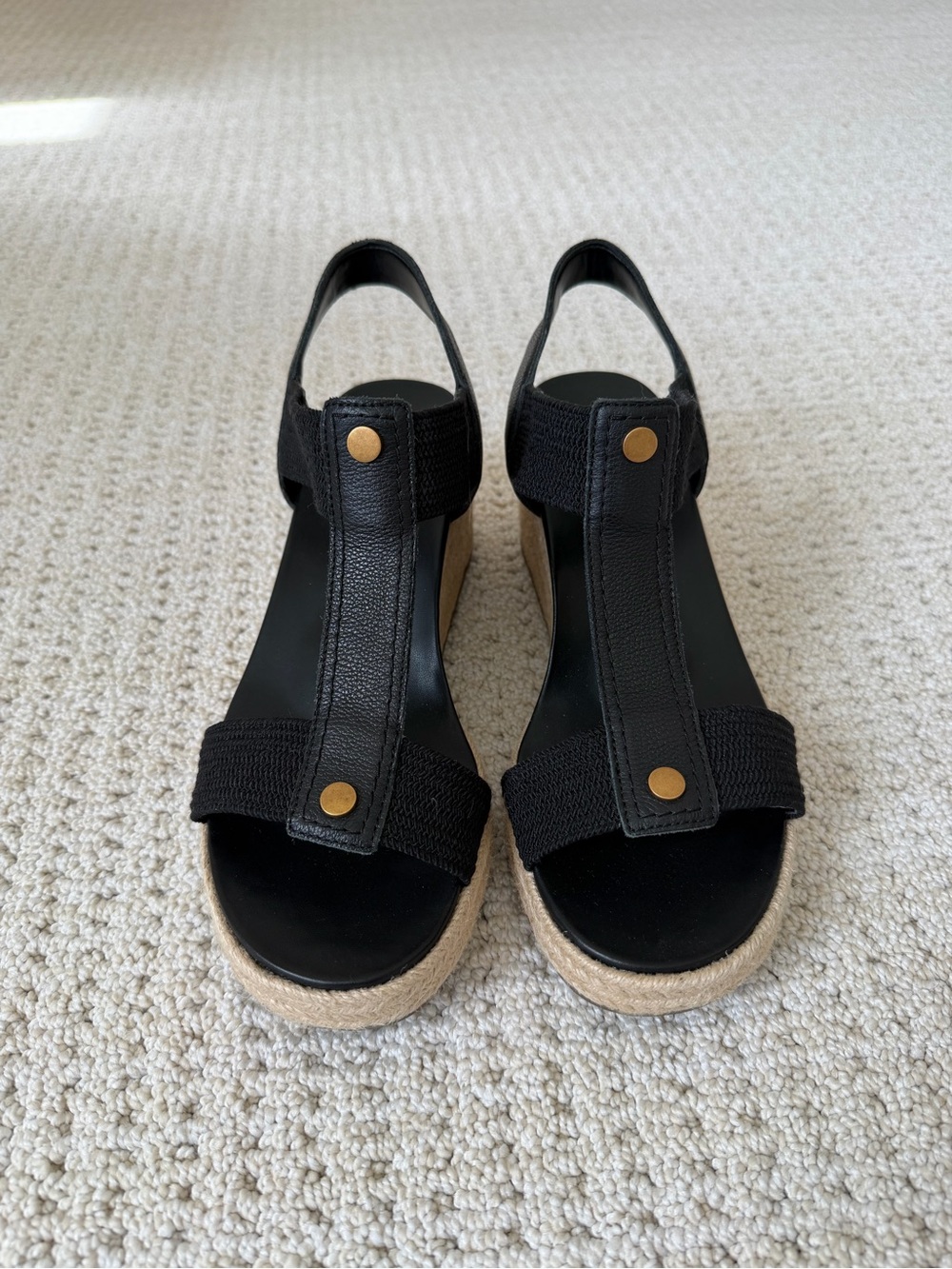 VIONIC Calera Wedge Sandals Black Sz 9 - Picture 6 of 7